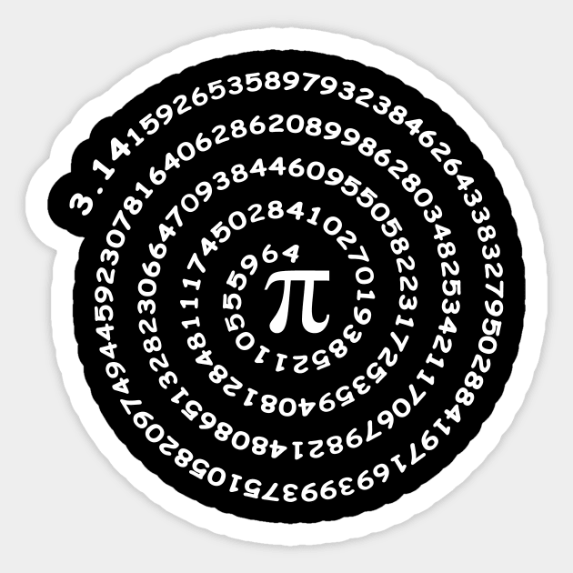 Pi Number Sticker by Saulene